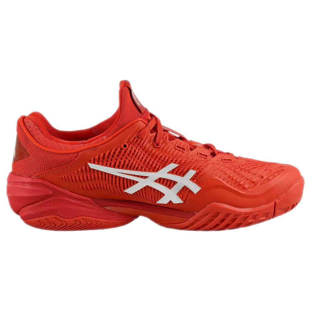 Comfortable ankle support Asics Men's Court FF 3 Novak - Rust/White