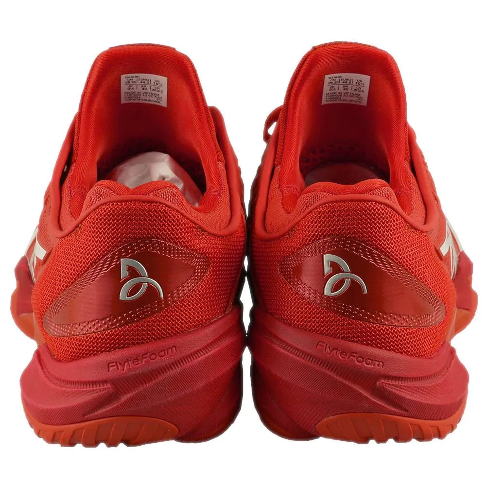 High Traction Stable base Asics Men's Court FF 3 Novak - Rust/White