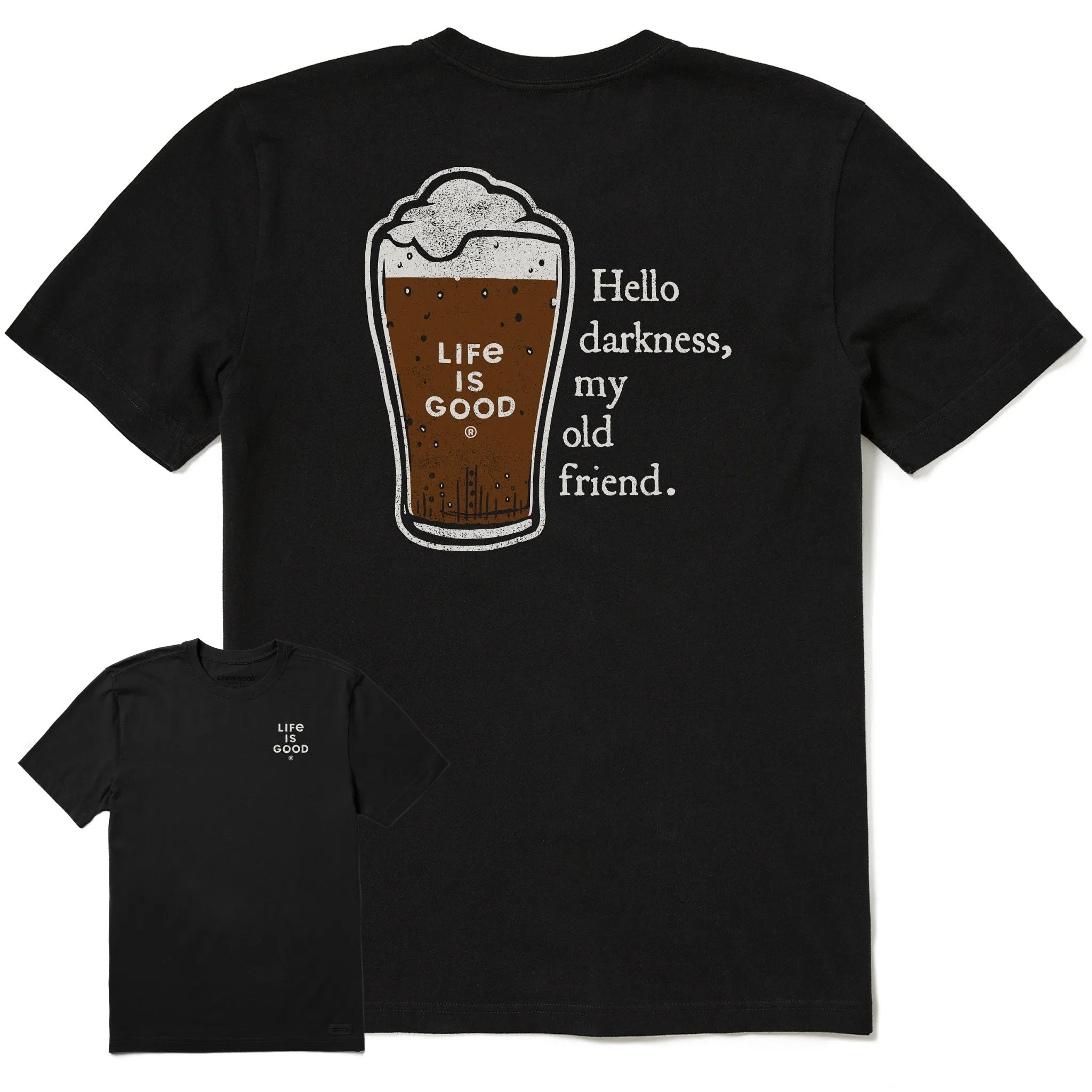 Casual Comfort Look Men's Hello Darkness Beer Short Sleeve Tee