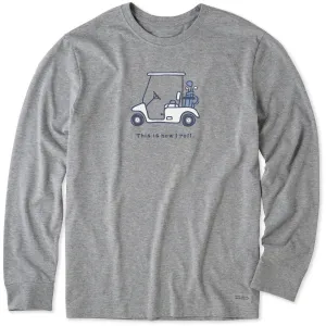 Outdoor Light soft fit Men's How I Roll Golf Cart Long Sleeve Tee