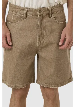 Clean Fabric Static Free Finish Slacker Denim Short Breen Stonewash