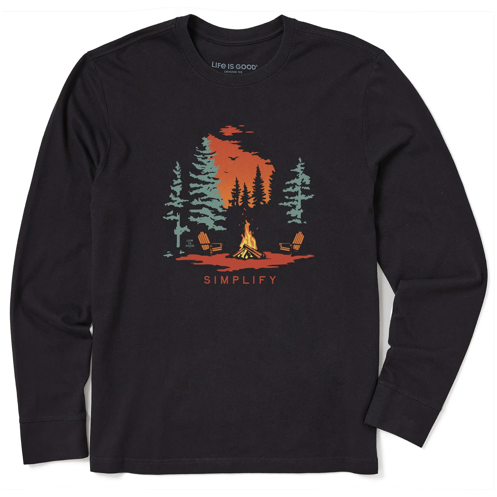 Casual Style Men's Simplify Fireside Long Sleeve Crusher Tee
