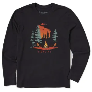 Casual Style Men's Simplify Fireside Long Sleeve Crusher Tee