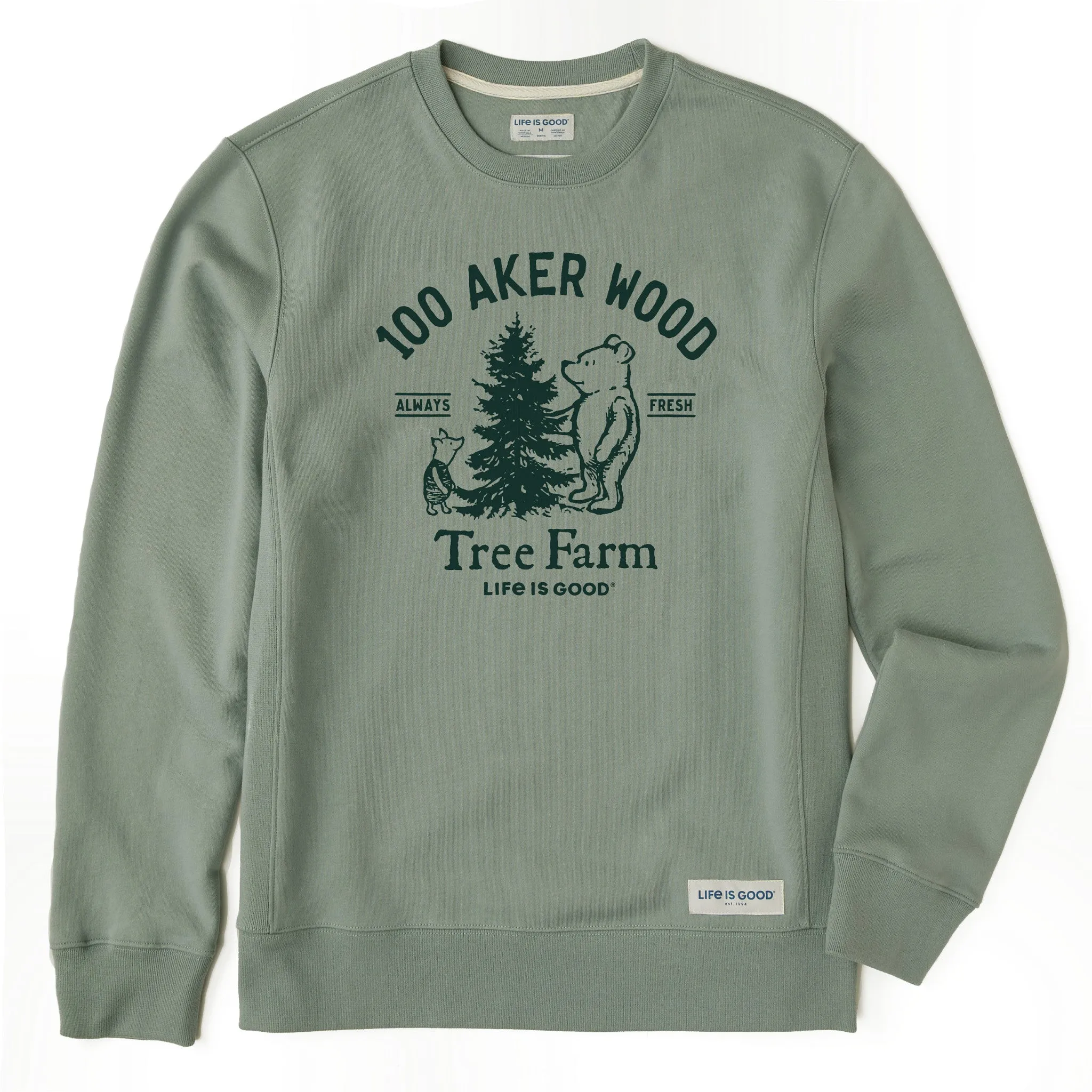 Men's Winnie 100 Aker Tree Farm Simply True Crew running suitable shiny accents