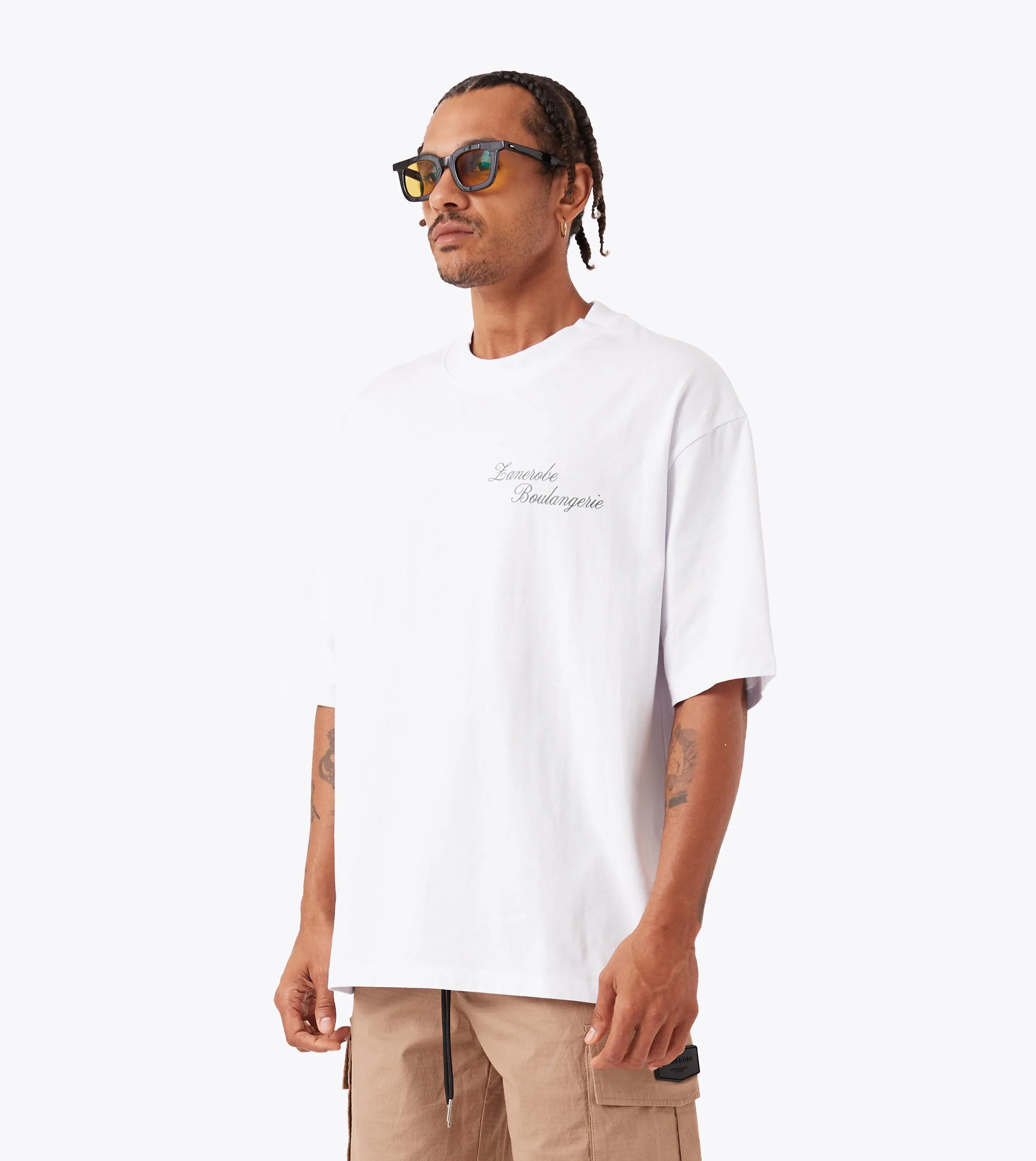 Playful Vibes Boulangerie Flow Tee White