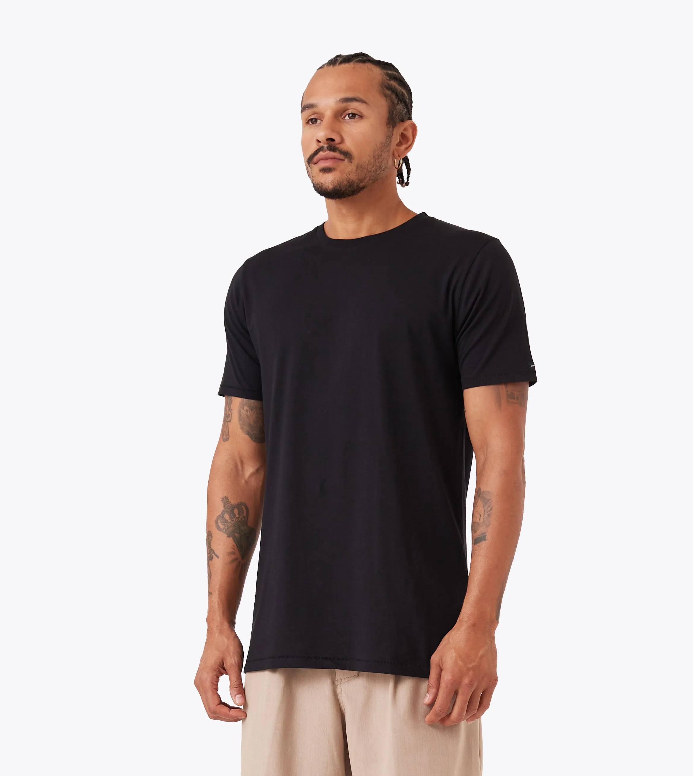 Wrinkle Resistant Texture Flintlock Tee Black