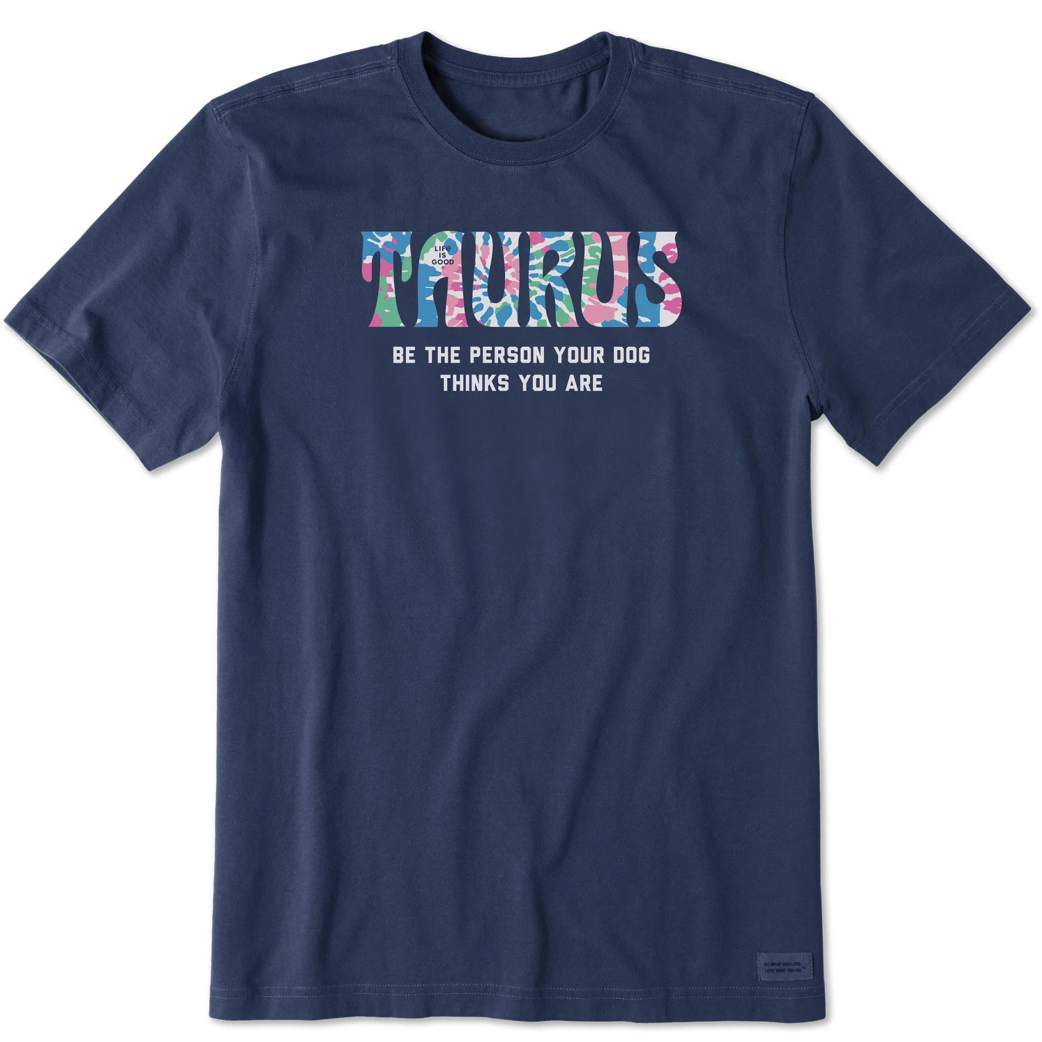 Men's Taurus Tie Dye Short Sleeve Crusher Tee Fresh Look