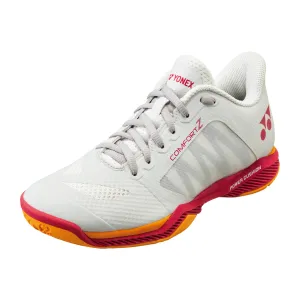 Sneaker Comfort Outfit Flex Yonex Power Cushion Comfort Z3 Ladies Court Shoes [Off White/Red]