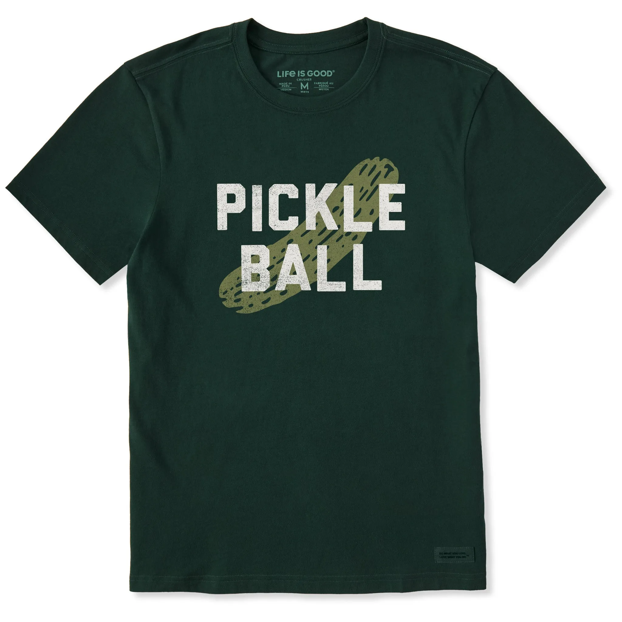 Men's Pickle Ball Simple Short Sleeve Crusher Tee StretchComfortWeave Classic Layering