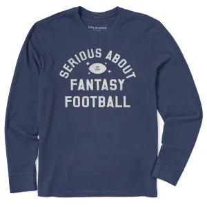 ethical Men's Serious About Fantasy Football Long Sleeve Crusher Tee