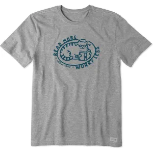 Comfort Stretch Wear Men's Read More Cat Short Sleeve Tee