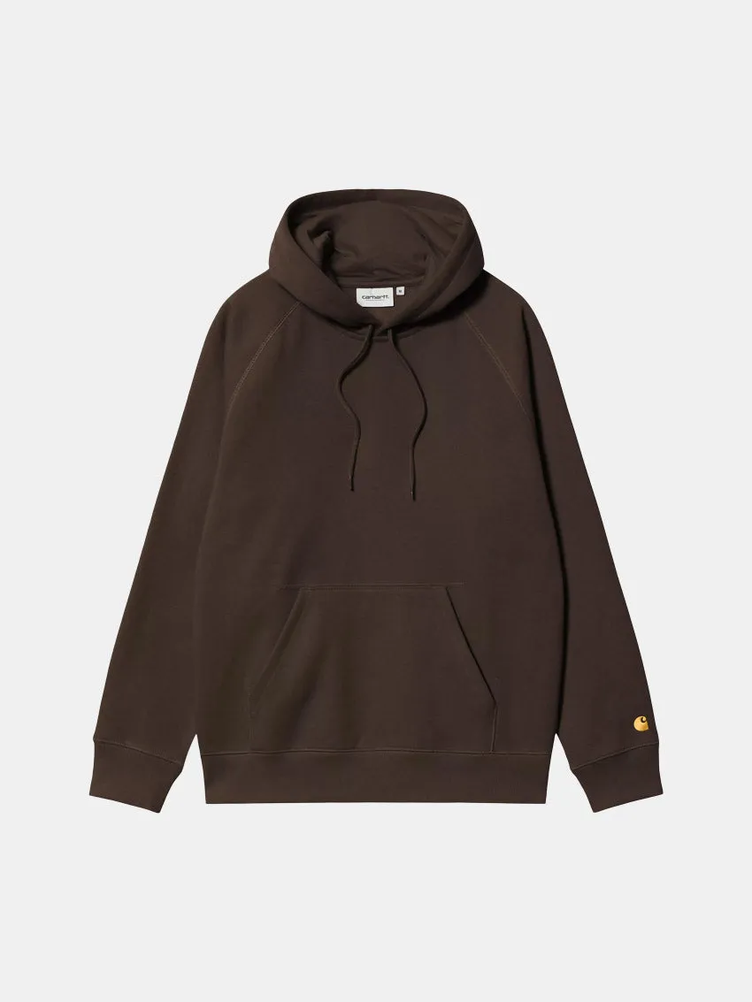 right for formal events short sleeves Chase Hoodie Tabacco/Gold