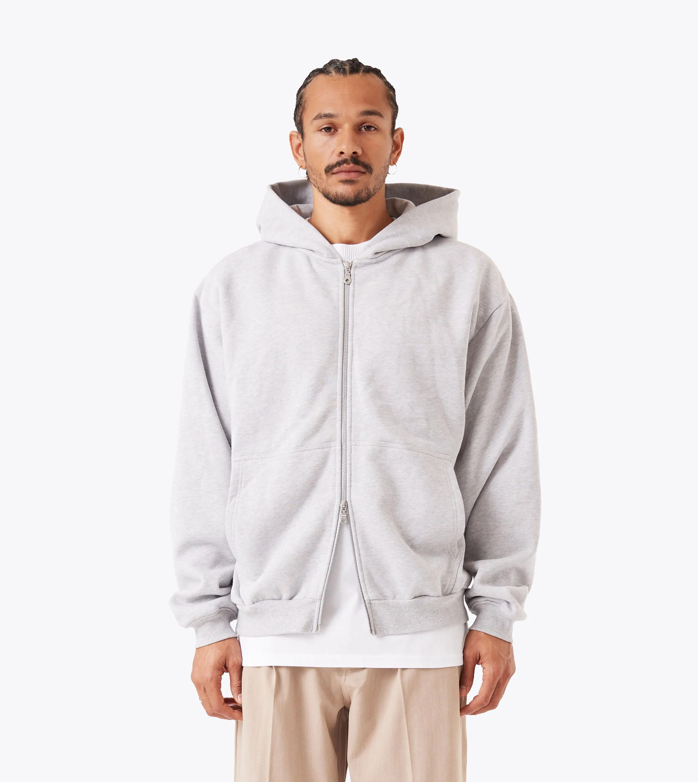 Box Zip Hood Grey Marle product running suitable speed product camping suitable functionality