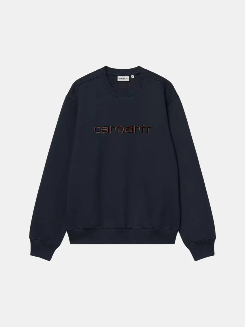 tribal print Carhartt Sweatshirt Deep Night/Palisander