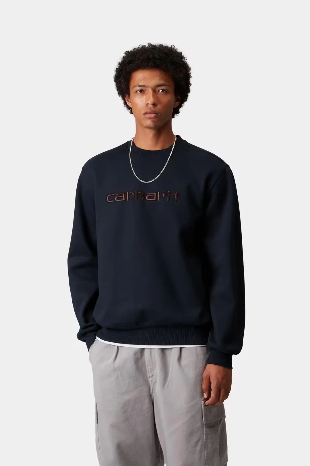 Carhartt Sweatshirt Deep Night/Palisander Timeless Minimal