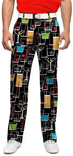 Adjustable Fit Loudmouth Golf Mens Pants - Happy Hour
