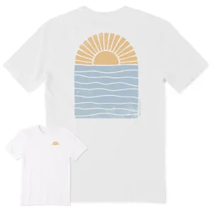 Men's Sun Over Water Short Sleeve Tee Breathable Comfort Short Sleeve
