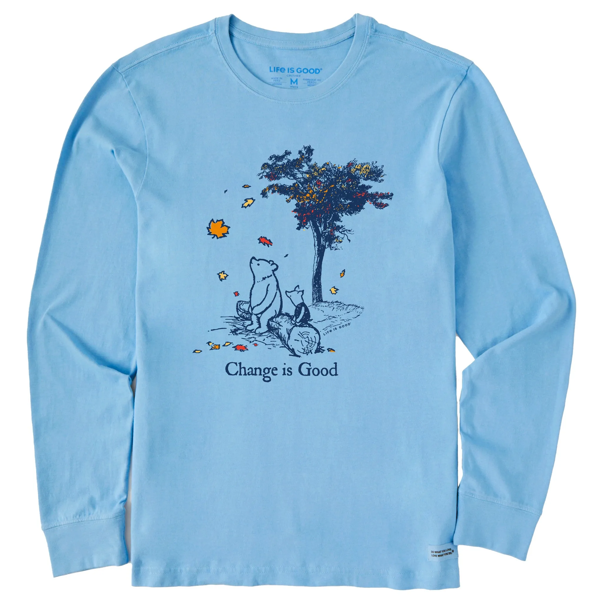 Men's Winnie Change is Good Long Sleeve Crusher Tee Essential Wear