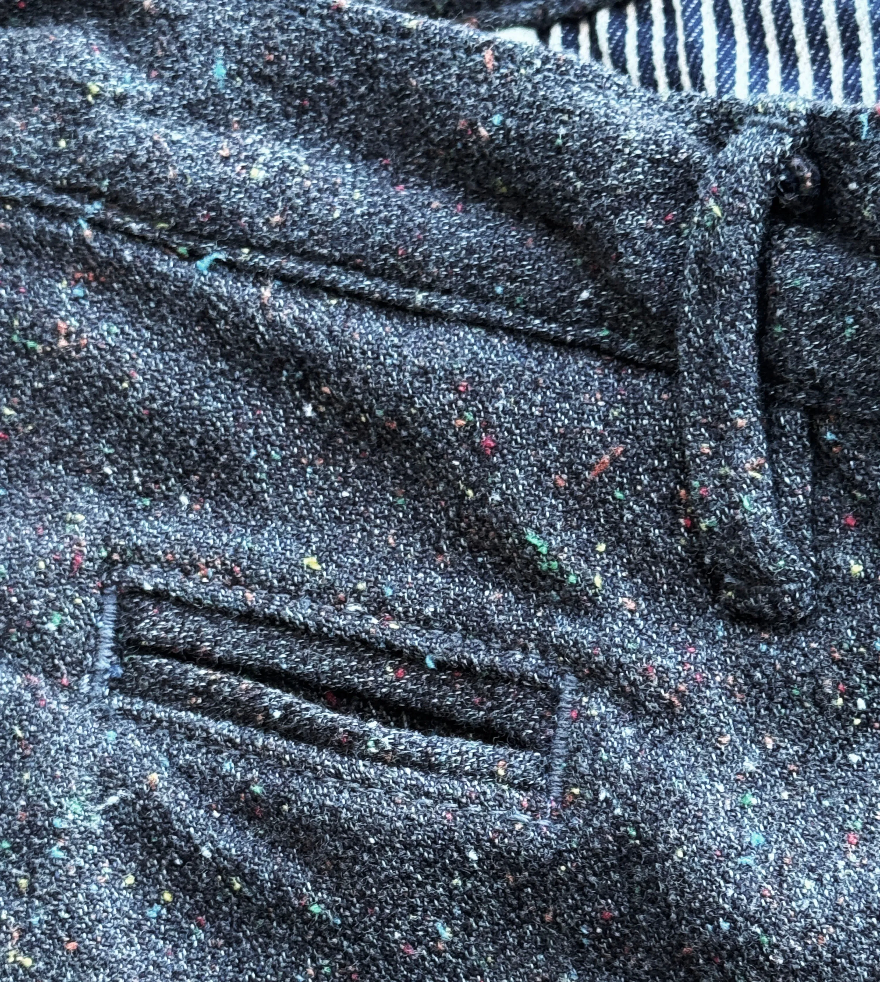 Japanese 13 oz Cotton/wool tweed trousers Day Comfort Refined fit