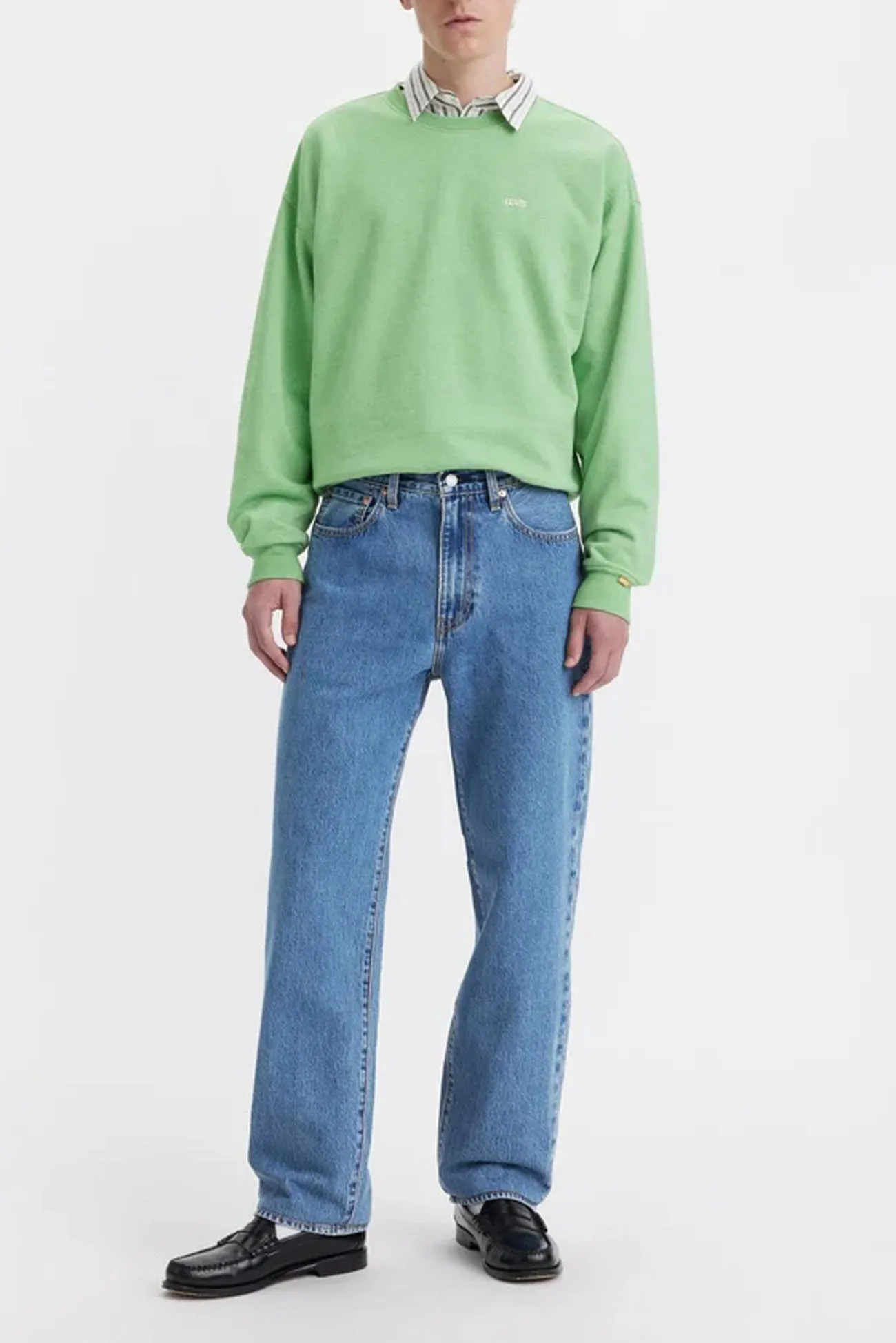 568 Loose Straight Jean Blue Essentials City Walk Bold Look