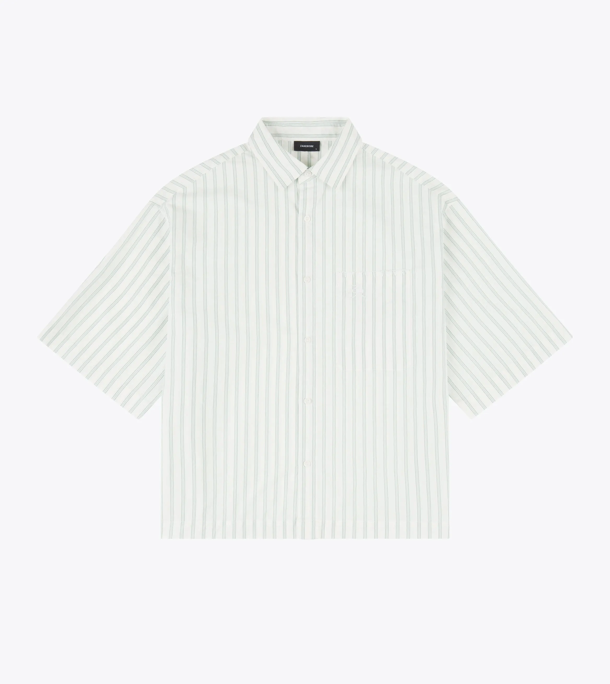Easy Layer LowProfile Design Box Crop Shirt Vintage White/Seaweed