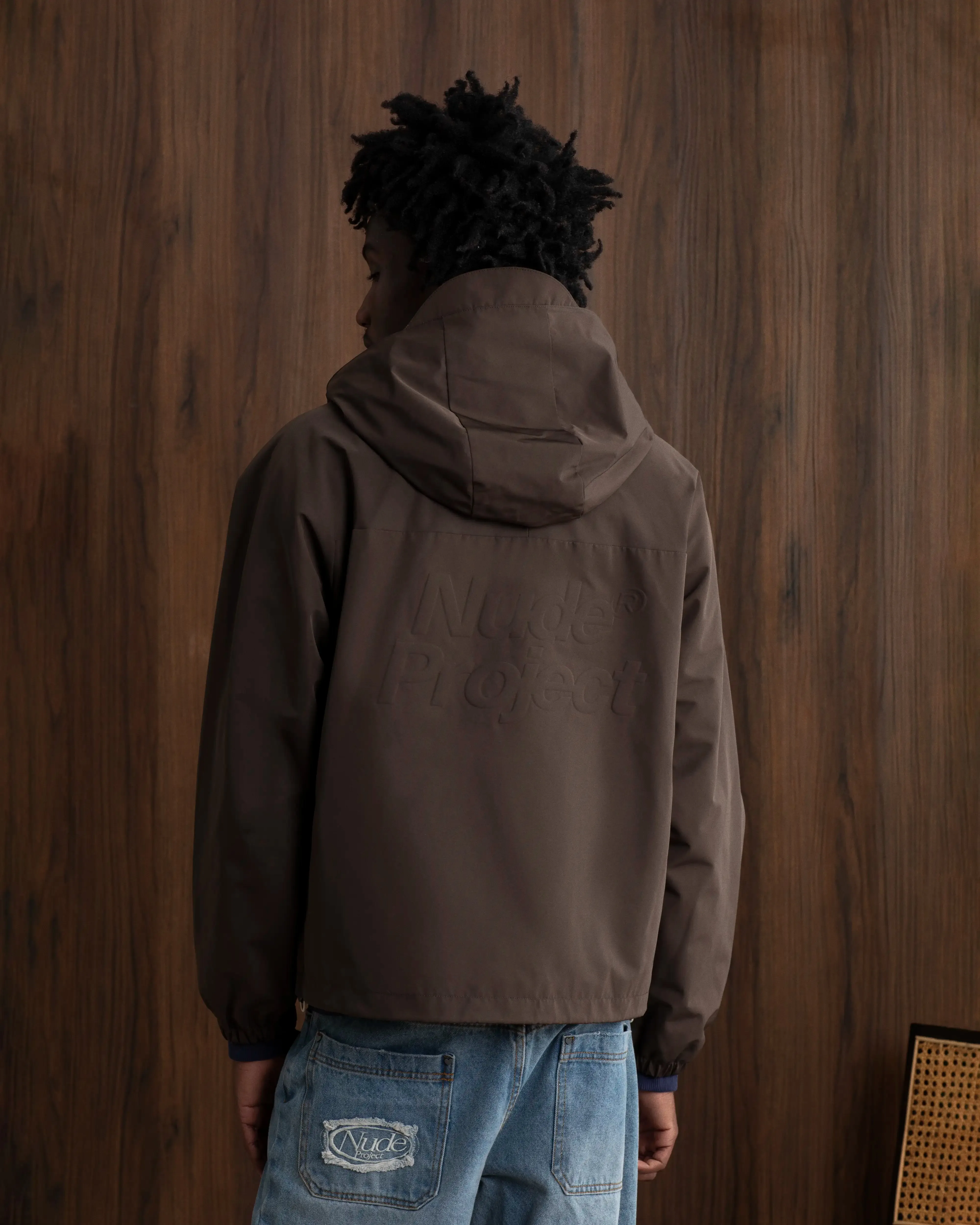 Milestones Windbreaker Jacket Brown Teflon Finish
