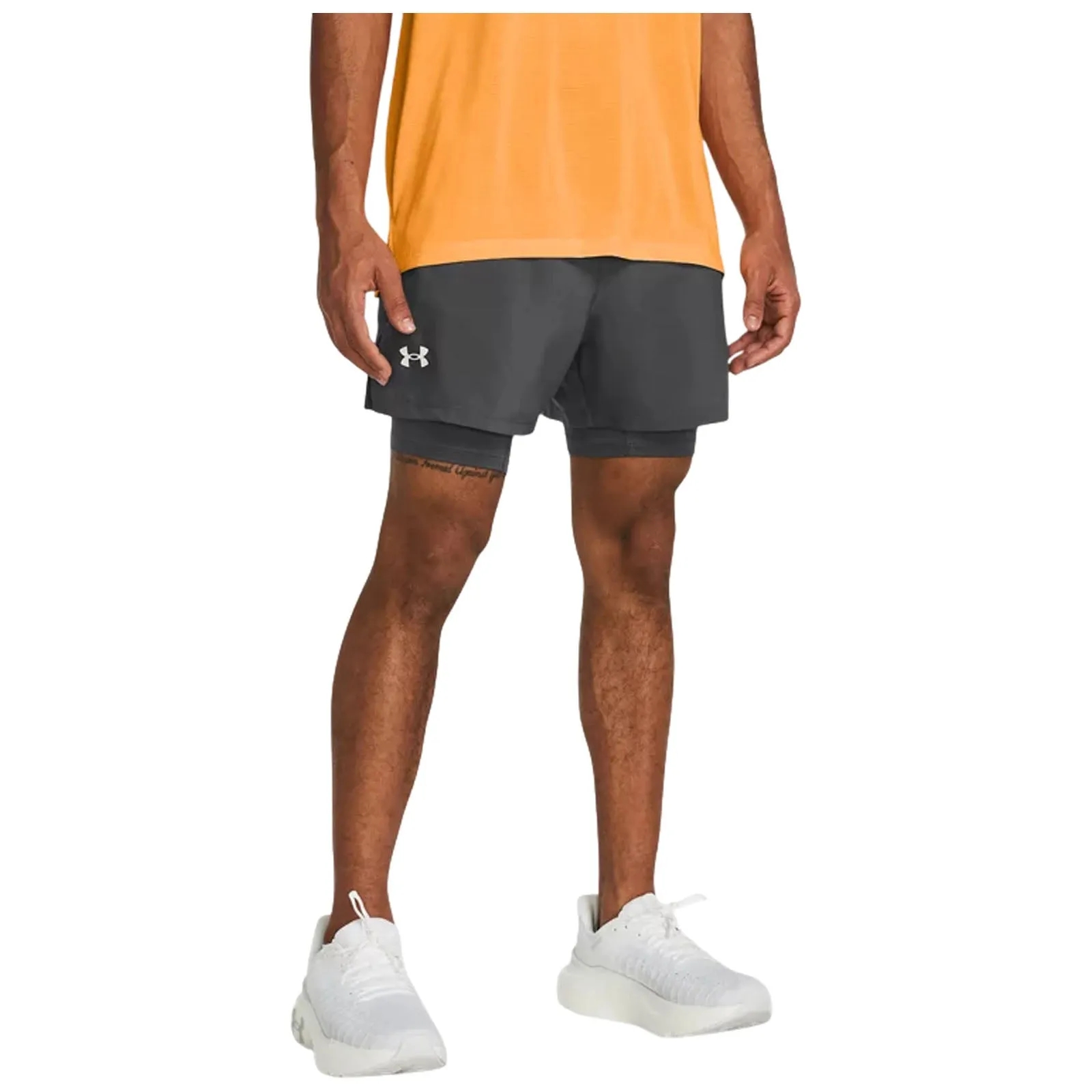 Light Coverage sports event Under Armour Mens Launch 2-in-1 5" Shorts
