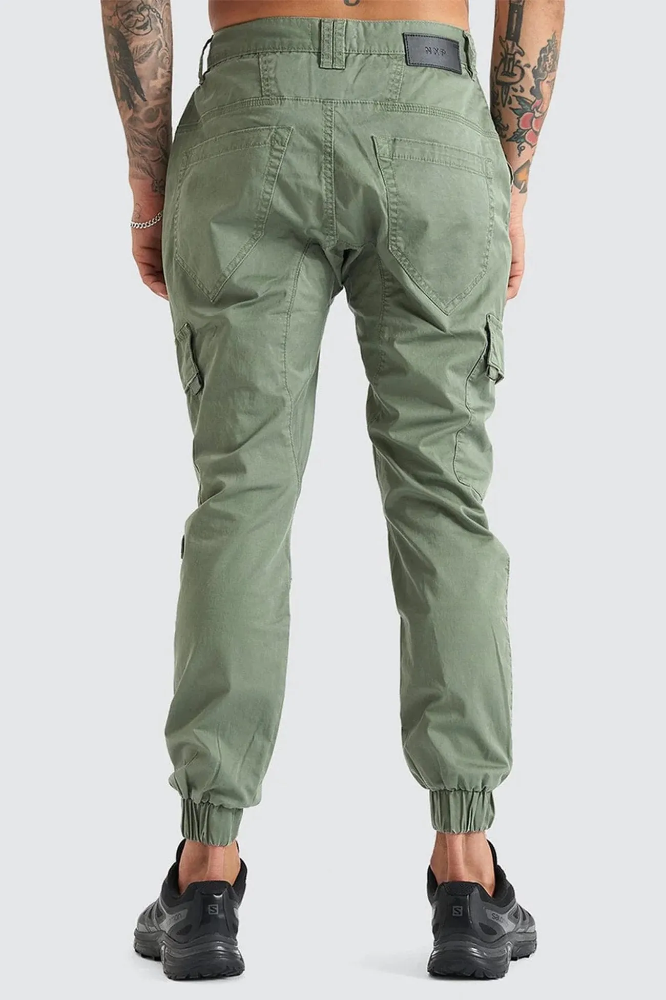 F100 Cargo Jogger Khaki Daily Wear FlexibleKneePanels