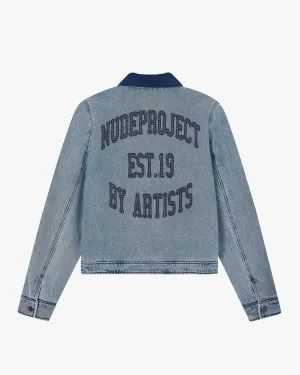 Trucker Denim Jacket Indigo Travel Fit