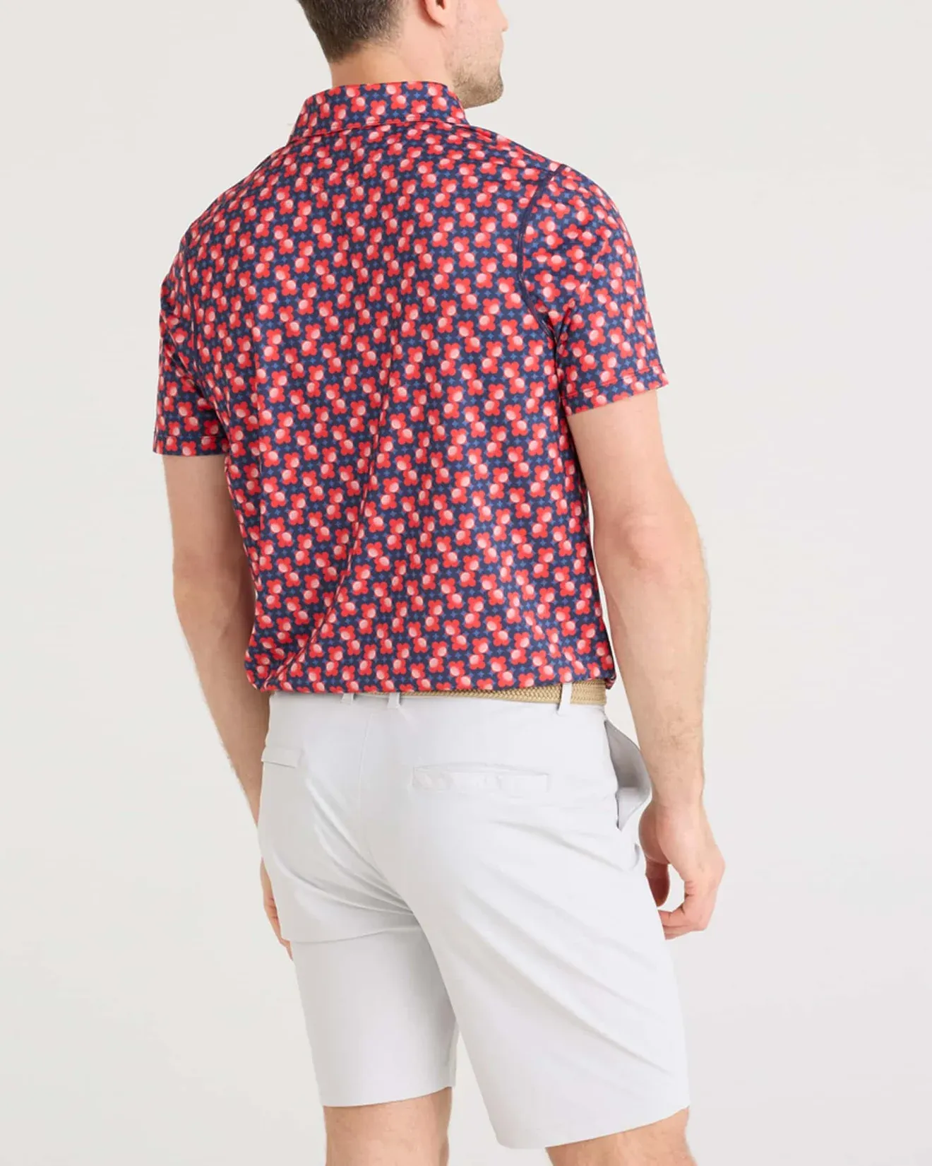 Light Layer Secure Pocket Zippers SAXX: Men's DropTemp UPF All Day Cooling Performance Polo - Fab Fresh Balls-Multi