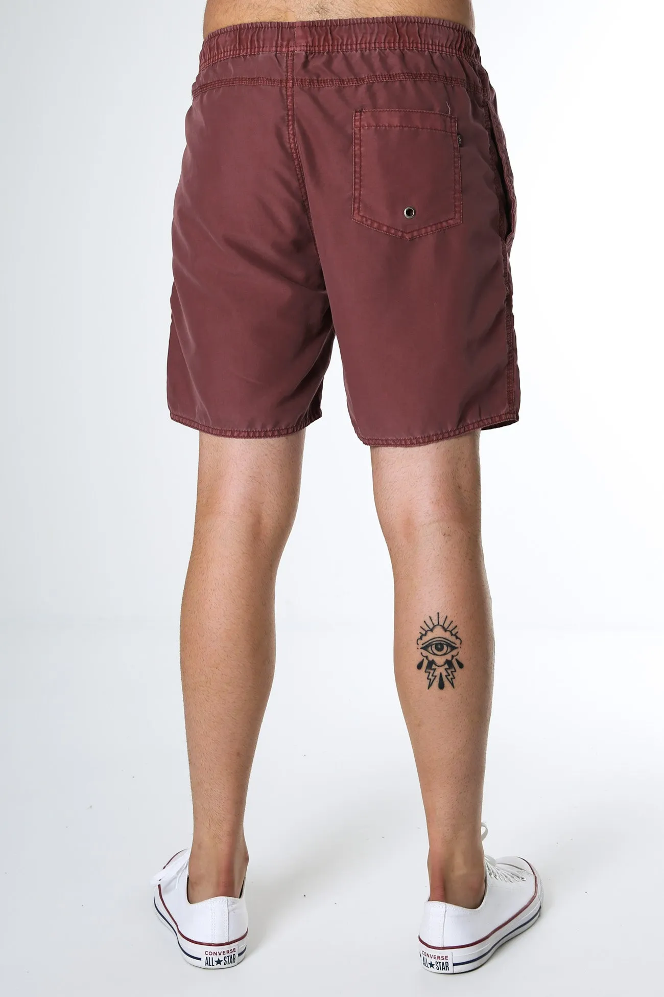 Illusion Short Burgundy men's clothing