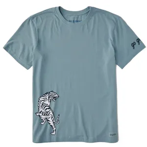 Flexible Waist Men's Go Get 'em Tiger Short Sleeve Crusher Tee