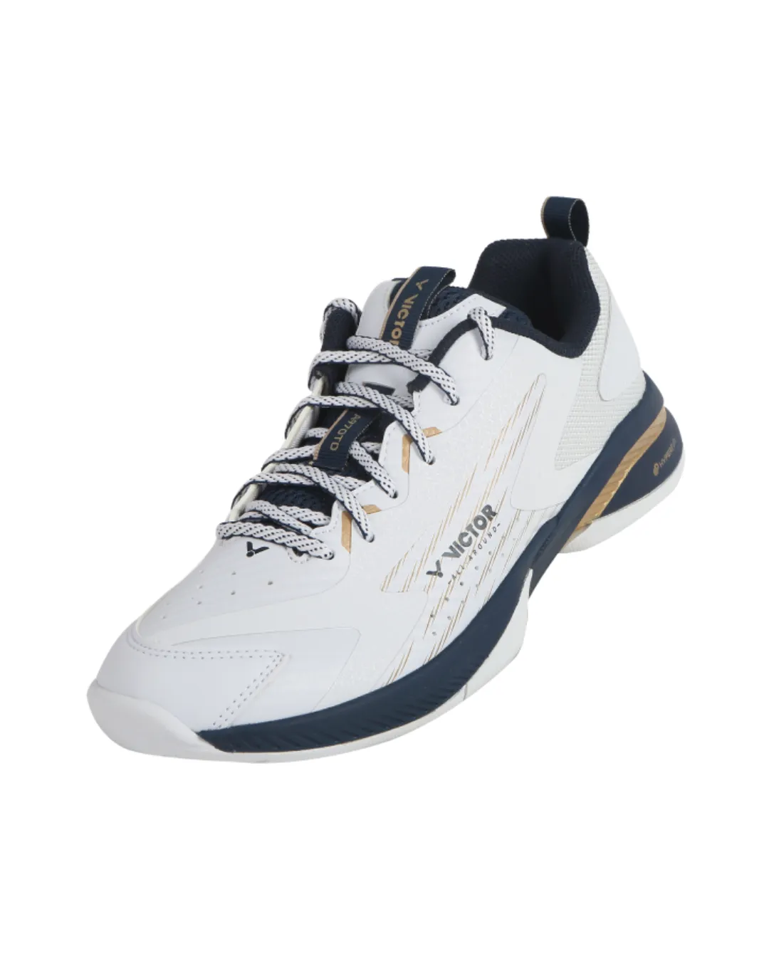 Victor A970TD-AX Unisex Court Shoes [Bright White/Light Gold] Ultimate Ease