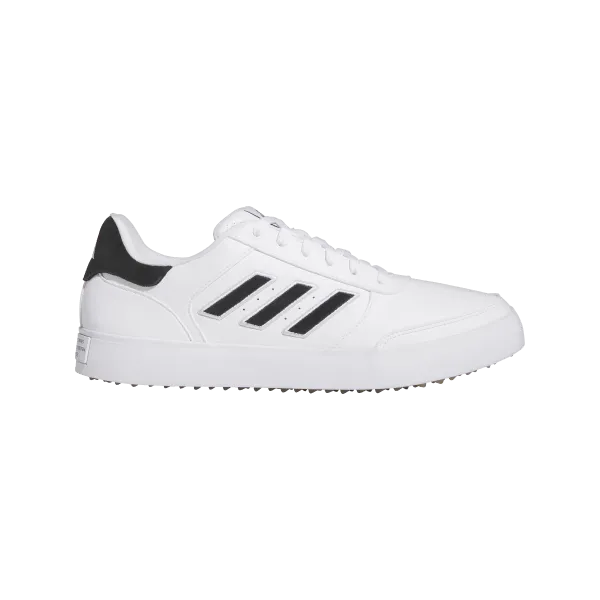 Adidas Retrocross 24 Spikeless Golf Shoes - Cloud White / Core Black / Gum Non Weighted Movement Wind Safe