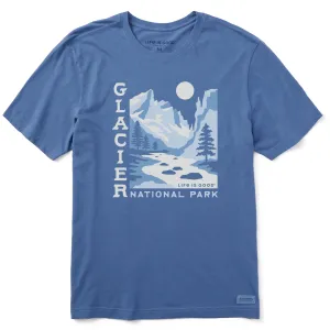 Men's Glacier National Park Short Sleeve Tee Seasonal Staple Casual Style