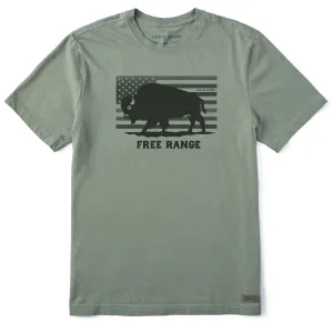 Men's Free Range Buffalo Short Sleeve Tee Relaxed Flex