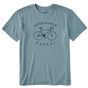 Men's Renewable Energy Ten Speed Short Sleeve Crusher Tee Casual Comfort Design Leisure Casual