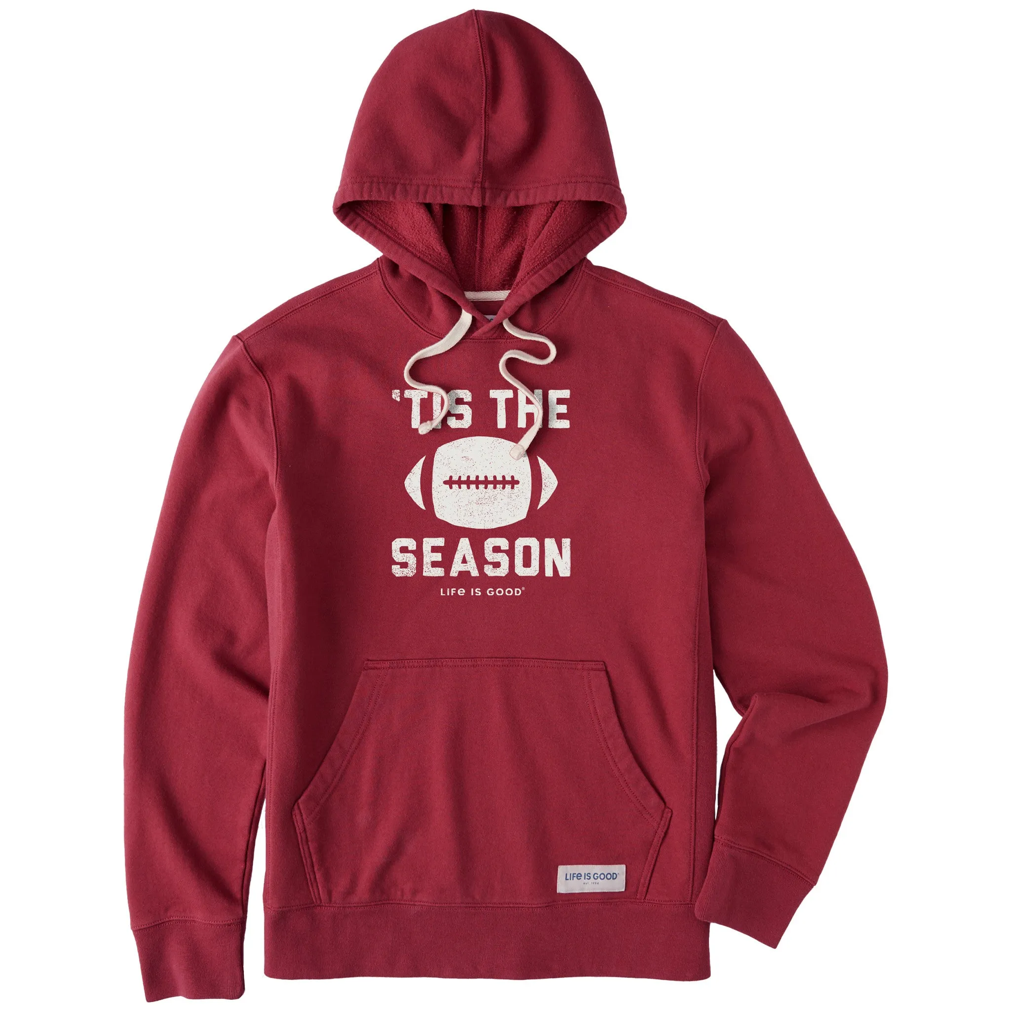 Men's Tis The Football Season Simply True Fleece Hoodie product shiny accents appeal City Style