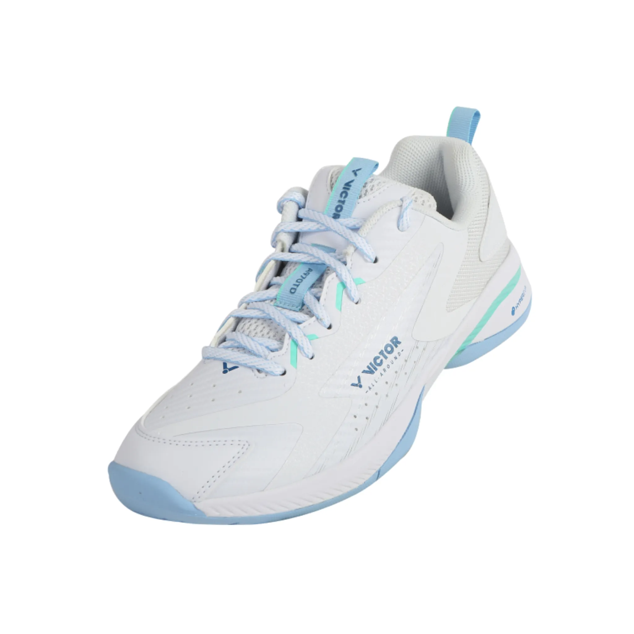Reinforced Achilles Notch Victor A970TD-AM Unisex Court Shoes [Bright White/Aquarius]