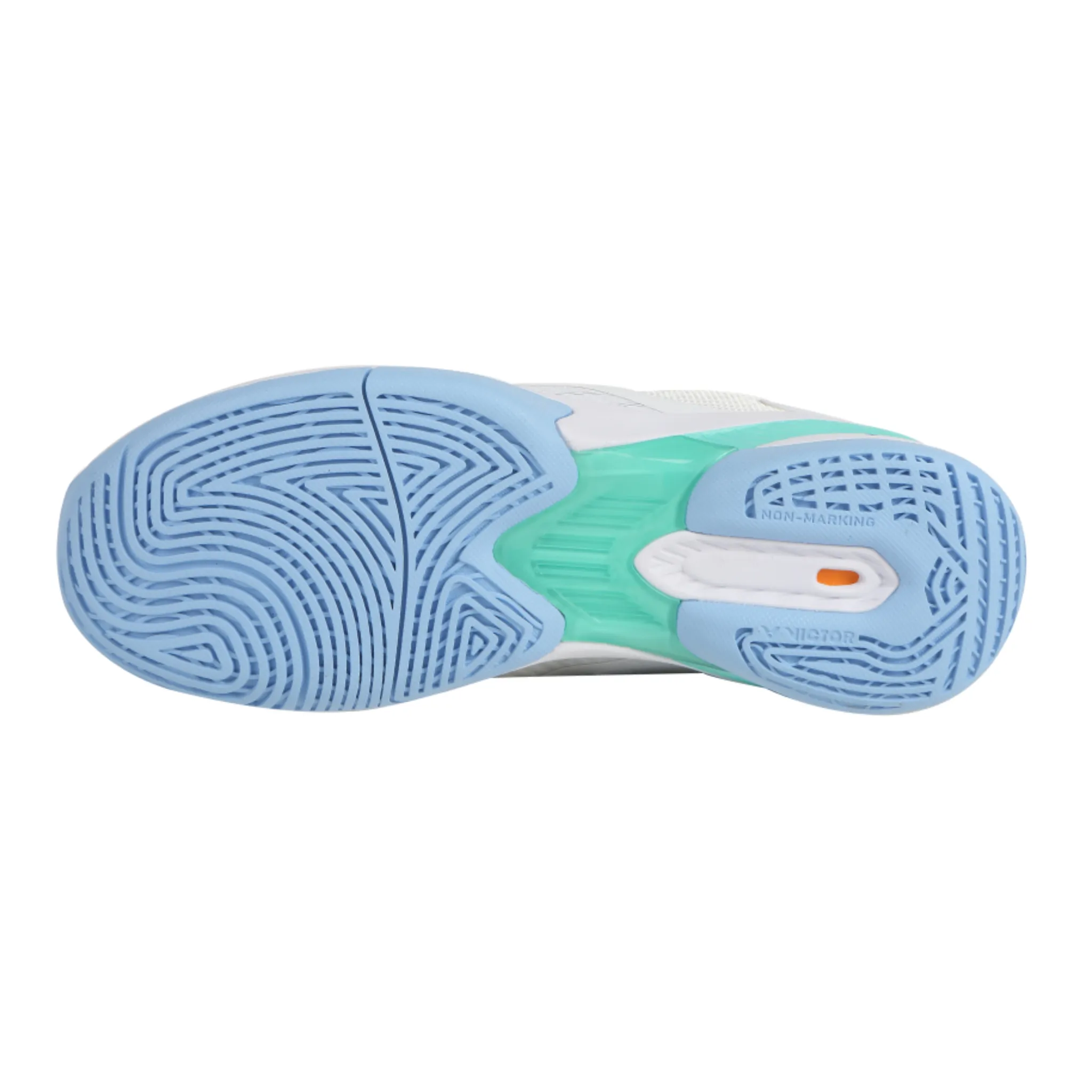 Gym workout Victor A970TD-AM Unisex Court Shoes [Bright White/Aquarius]