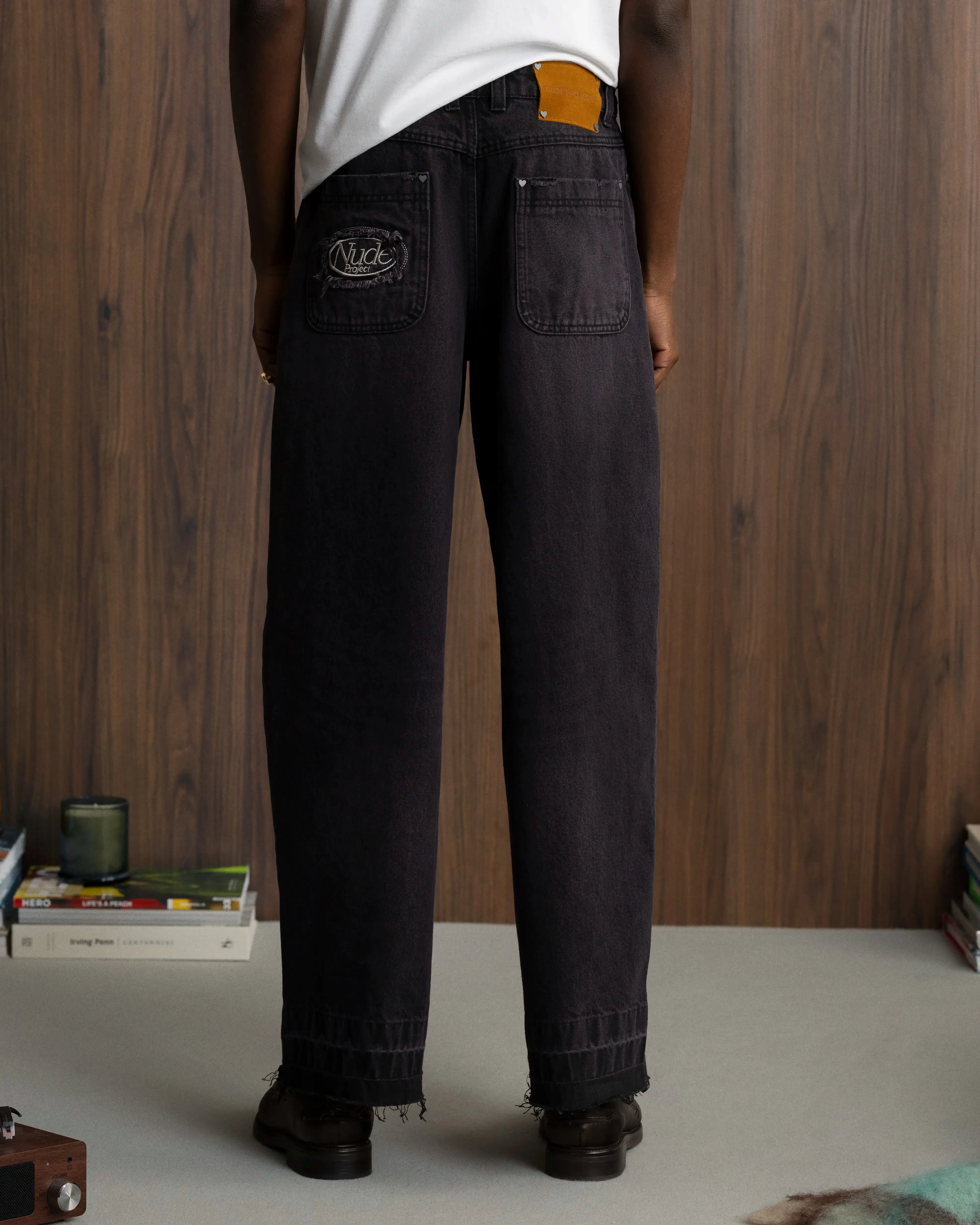 Smart Casual Old baggy Jeans Black Rose Wash