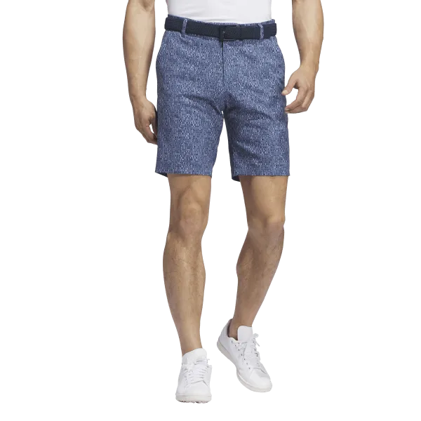 Comfortable Flex Semi-formal Adidas Ultimate365 Printed Golf Shorts - Blue