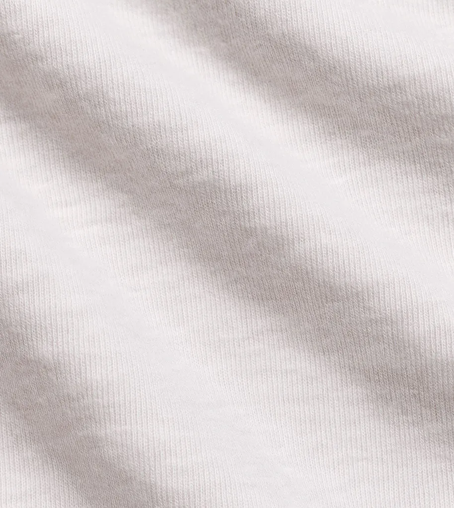 Crest Slub Flow Tee Vintage White Soft & Smooth