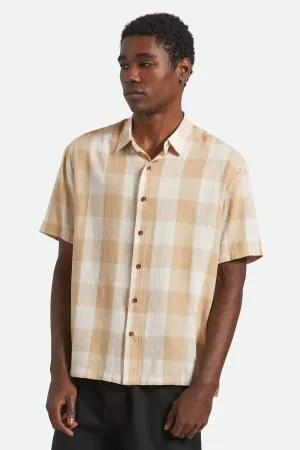 Layering Options Cru Linen Blend Short Sleeve Woven Off White Sand