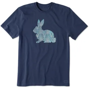 Breathable Cotton Fabric Men's Posh Bunny Short Sleeve Crusher Tee