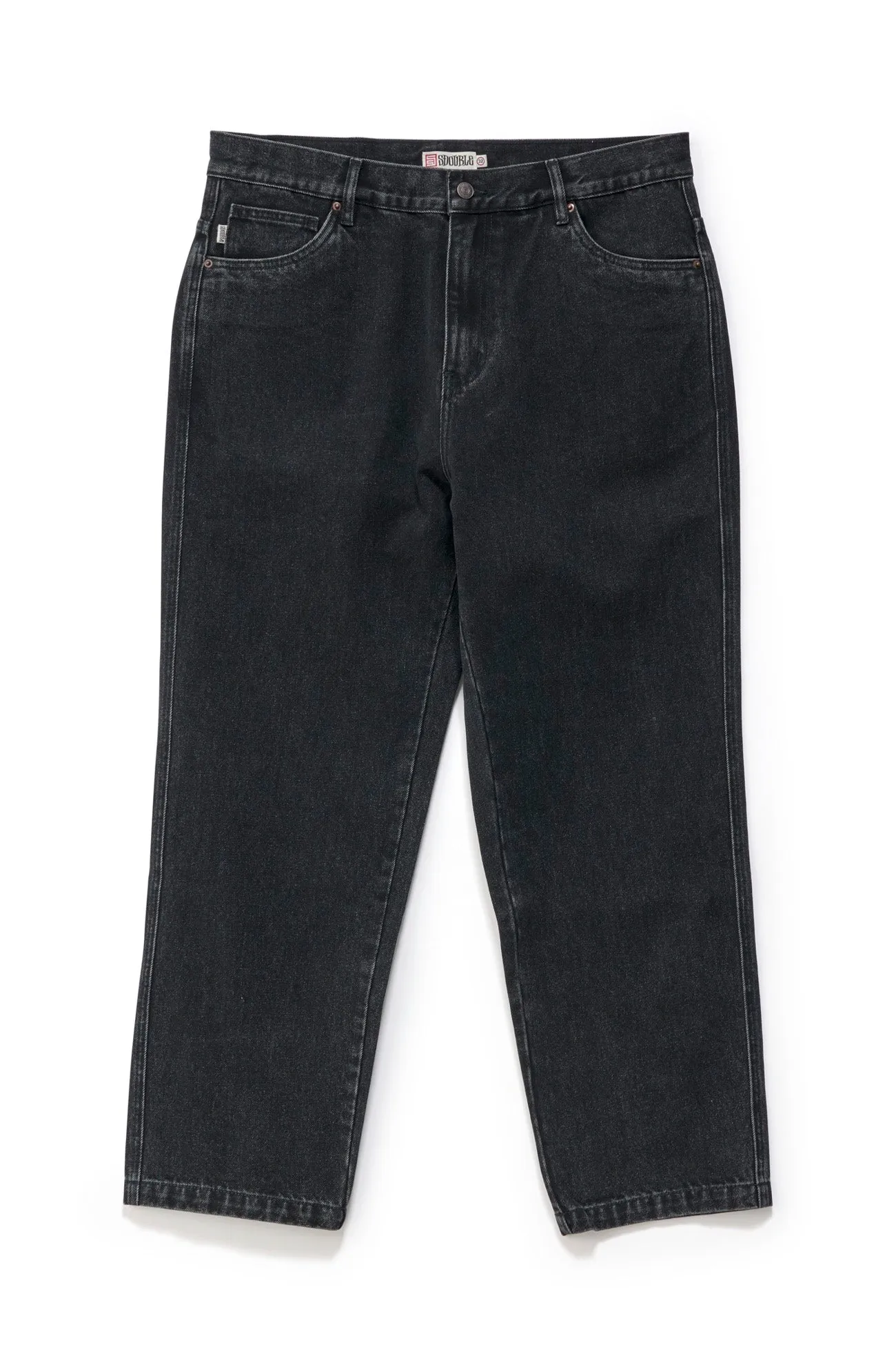 Morning Stroll Professional Wear Brunch Outfit Denim Standard Jean Faded Black