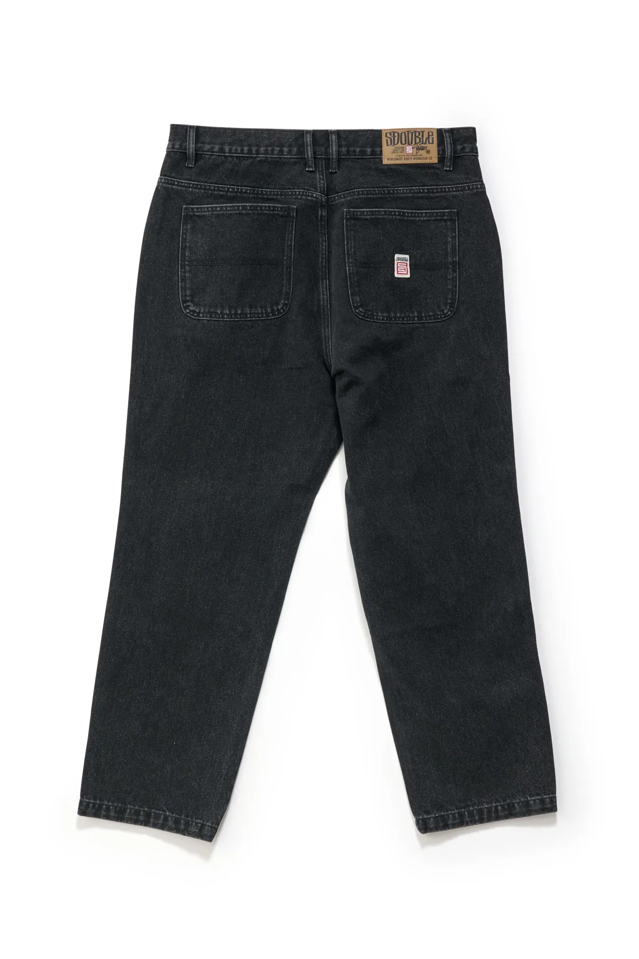 All weather Reinforced Stitching Denim Standard Jean Faded Black