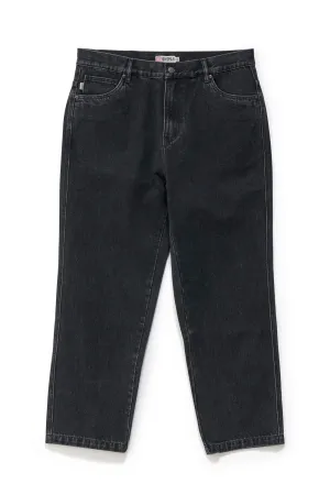 Morning Stroll Professional Wear Brunch Outfit Denim Standard Jean Faded Black