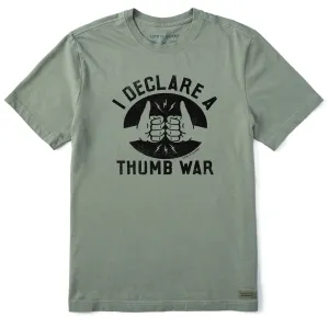 Men's I Declare a Thumb War Short Sleeve Tee Comfort Flex