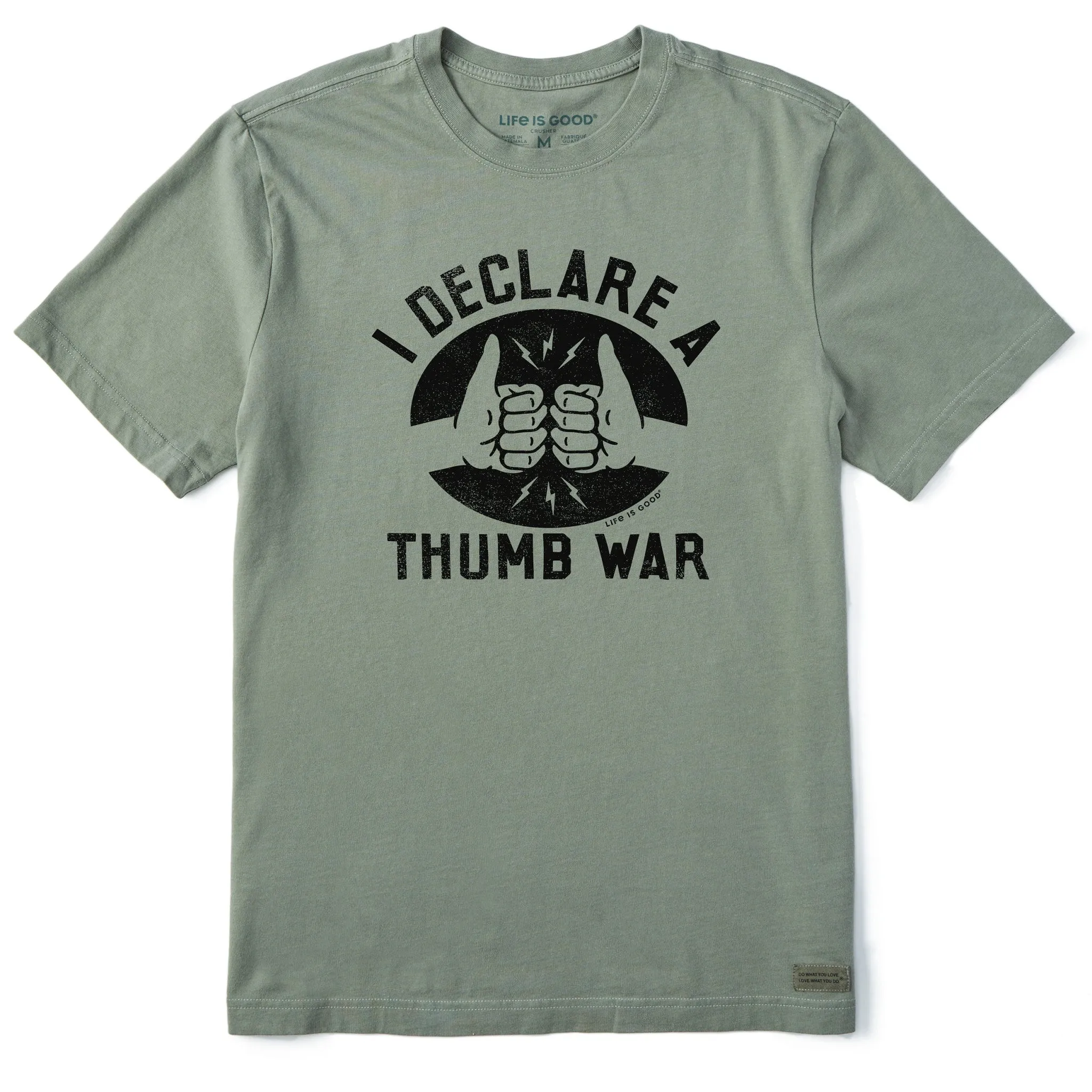 Vintage Style Men's I Declare a Thumb War Short Sleeve Tee